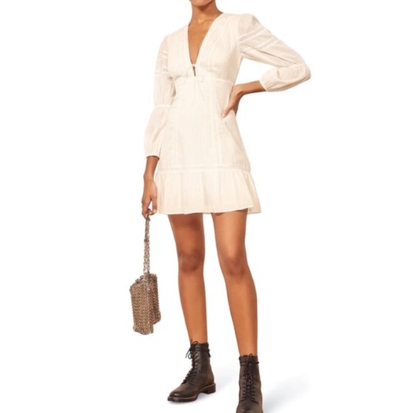 NWT Reformation Cecille Eyelet Dress - Picture 2 of 12